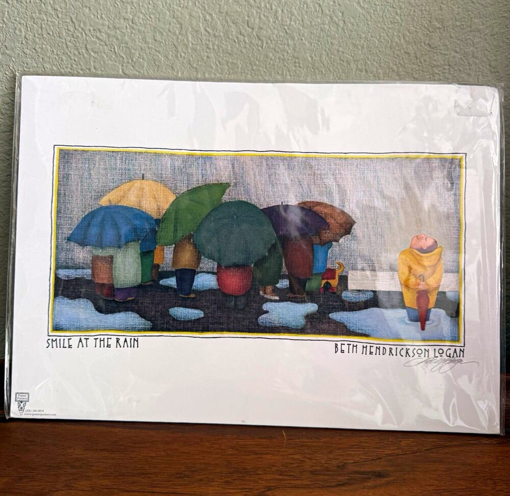 Poster Porters Beth Hendrickson Logan Smile At The Rain Print Horizontal Paper